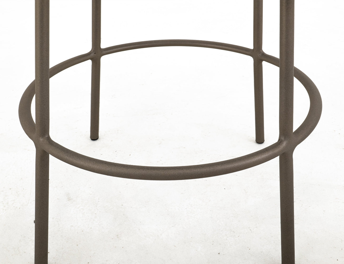 Upholstered Seat & Metal Frame Barstool, 30" - Light Cream