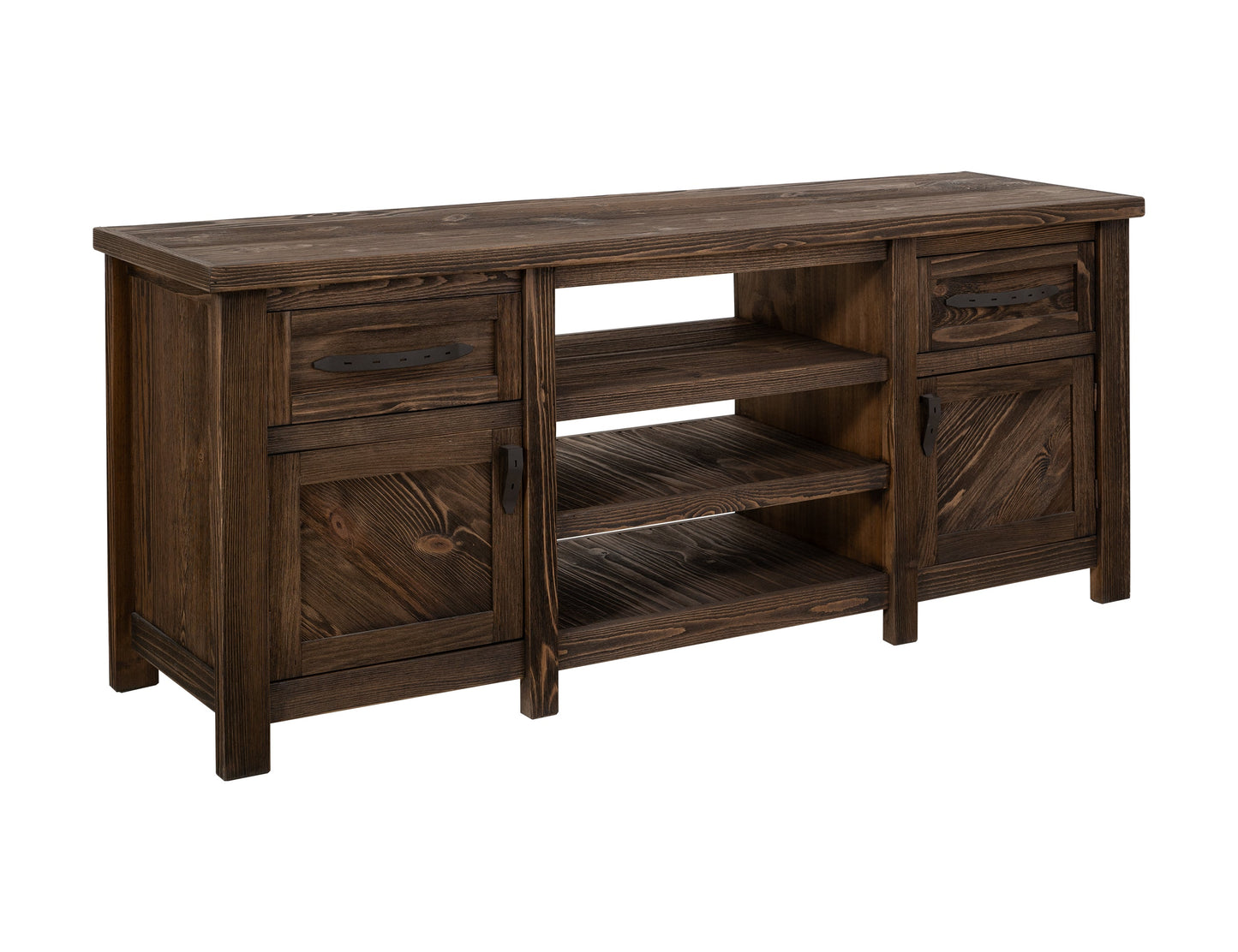 2 Drawer, 2 Door, TV Stand - Rookwood Brown