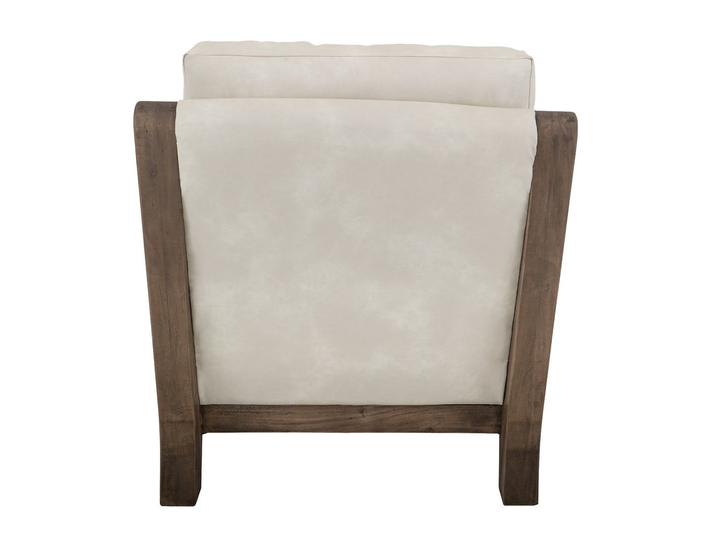 Wooden Frame, Upholstered Armchair - Opal Beige