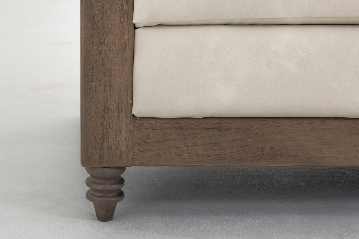 Wooden Frame, Upholstered Sofa - Opal Beige