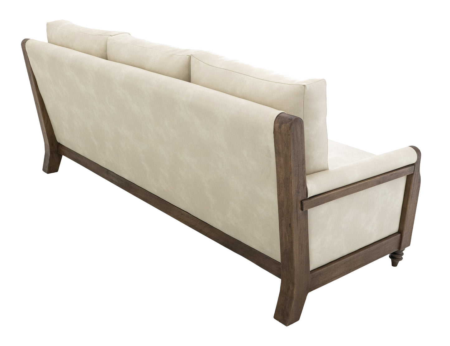 Wooden Frame, Upholstered Sofa - Opal Beige