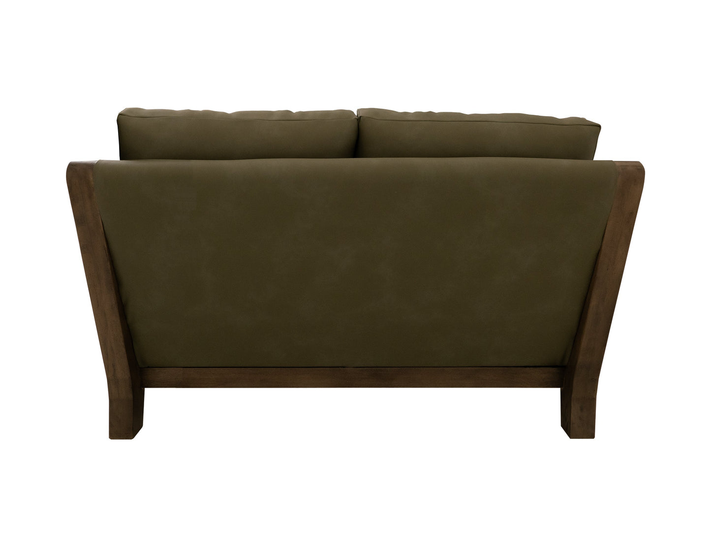 Wooden Frame, Upholstered Loveseat - Sand Brown