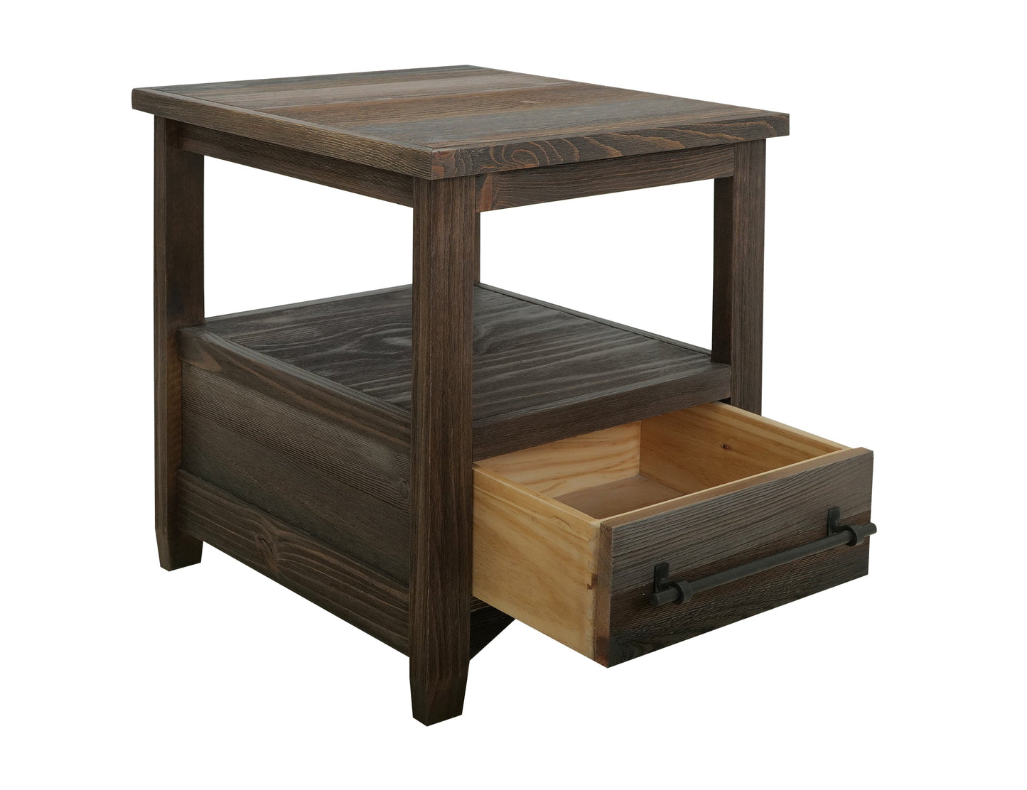 1 Drawer, End Table - Multicolor
