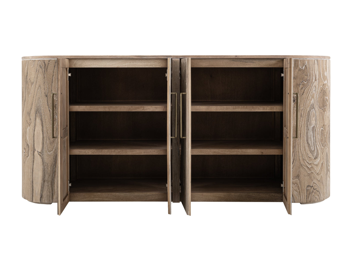 4 Doors Console - Ivory White