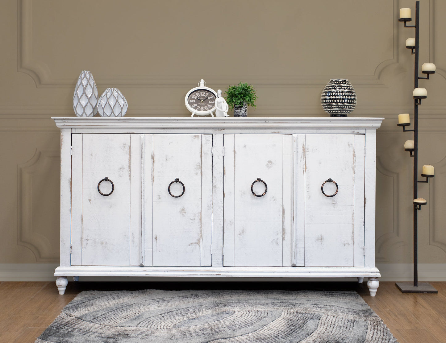 4 Door Console - White