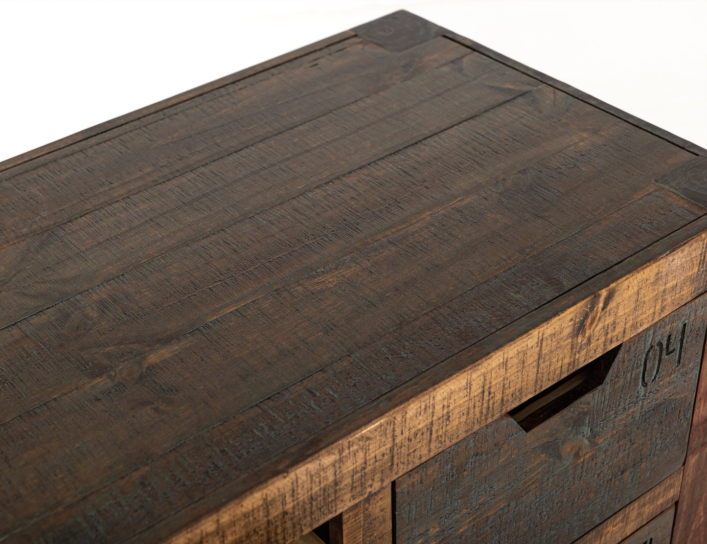 12 Numbered Drawer Console - Multicolor