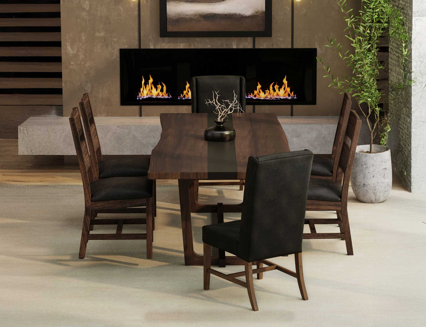 Dining Table Top - Pecan Brown