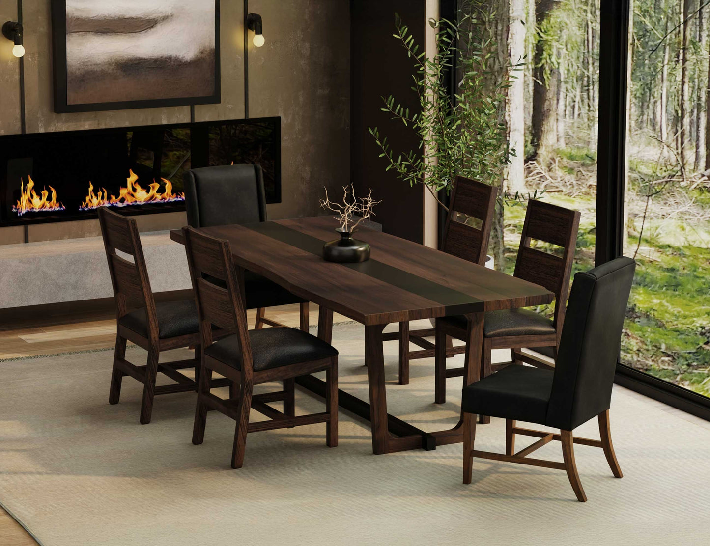 Dining Table Top - Pecan Brown