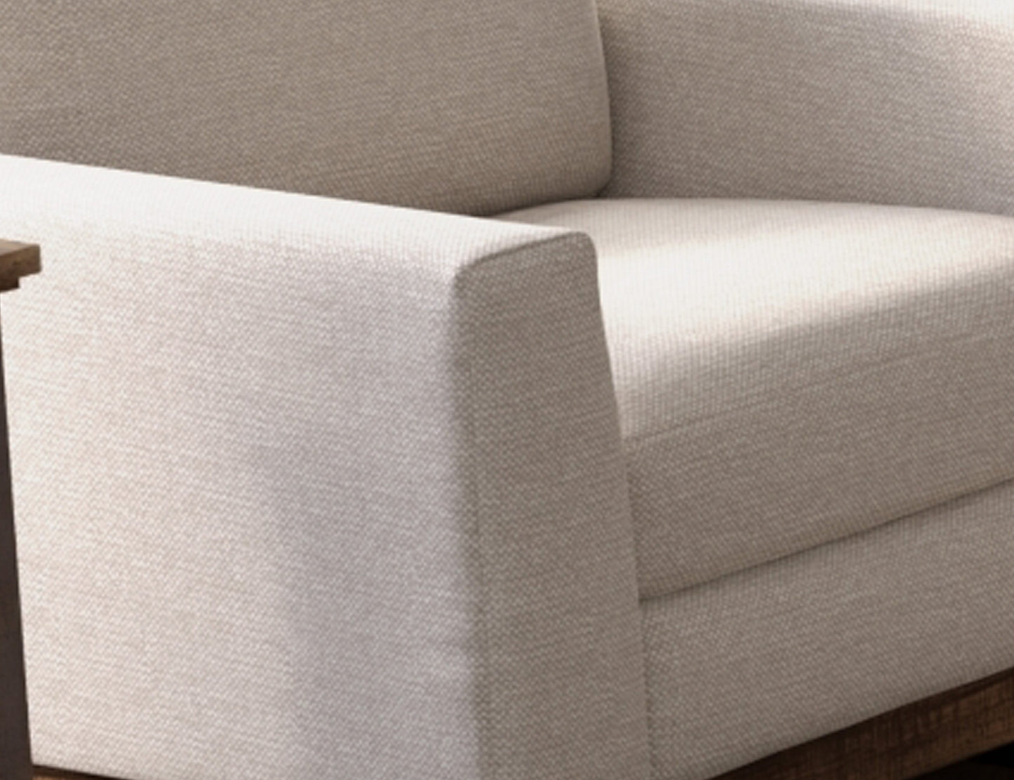 Metal & Wood Base, Sofa - Agreeable Gray