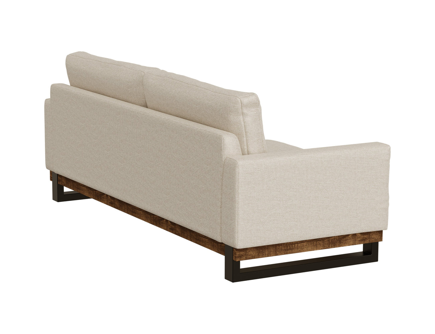 Metal & Wood Base, Sofa - Agreeable Gray