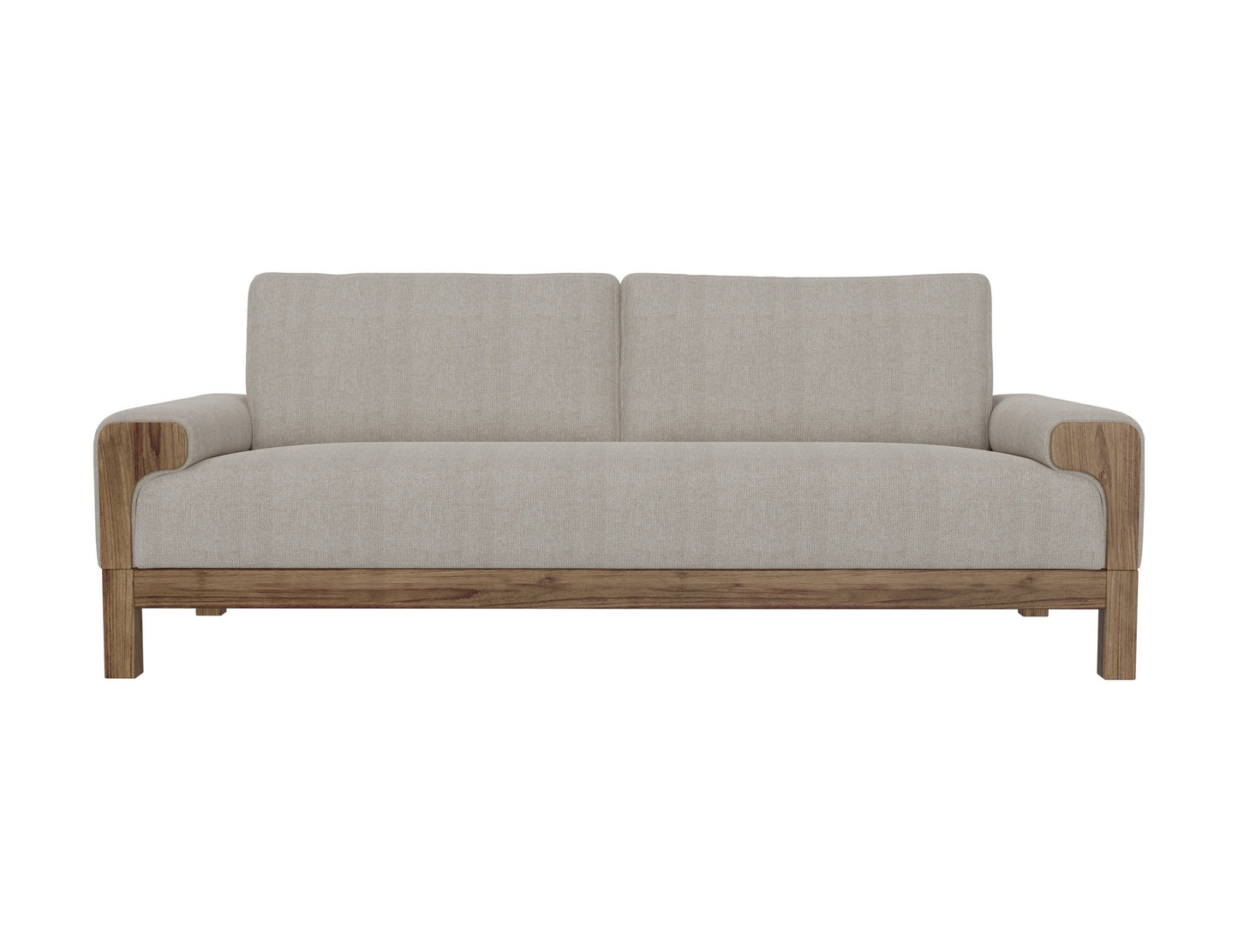 Wooden Frame & Base, Sofa - Agreeable Gray