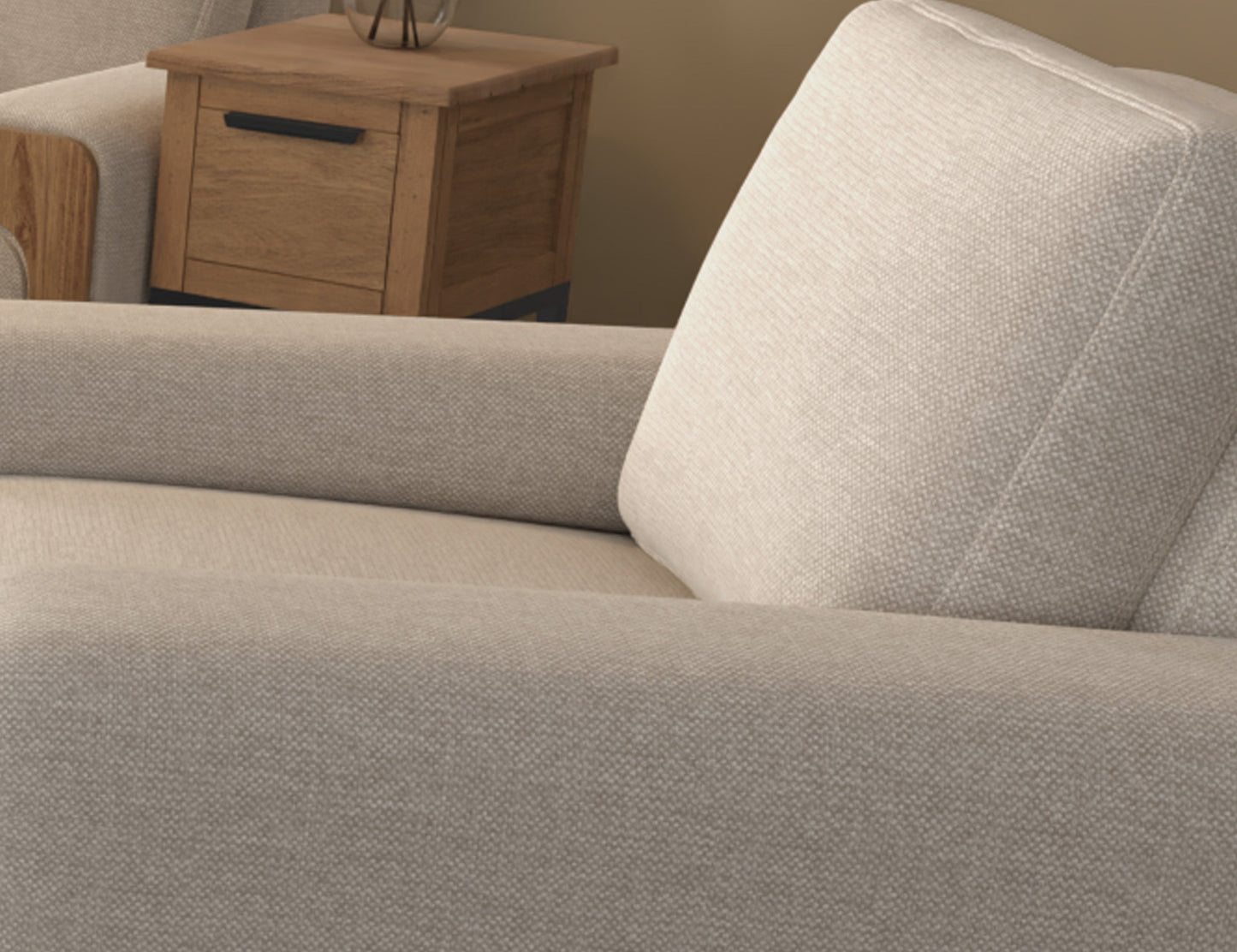 Wooden Frame & Base, Loveseat - Agreeable Gray