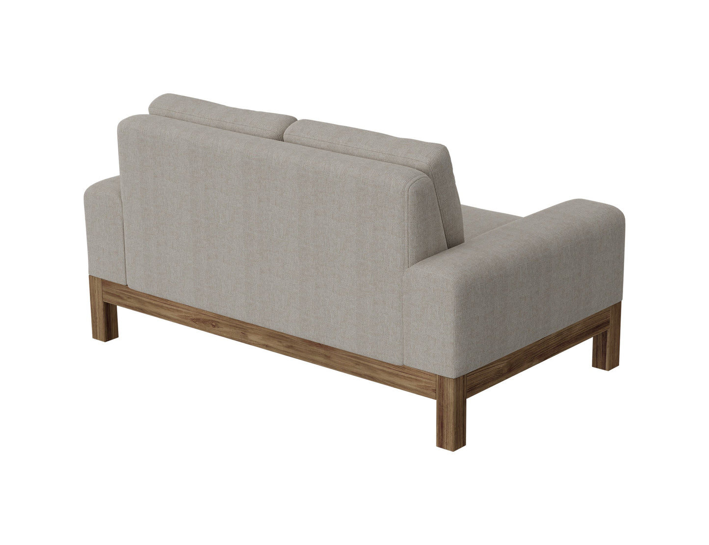 Wooden Frame & Base, Loveseat - Agreeable Gray