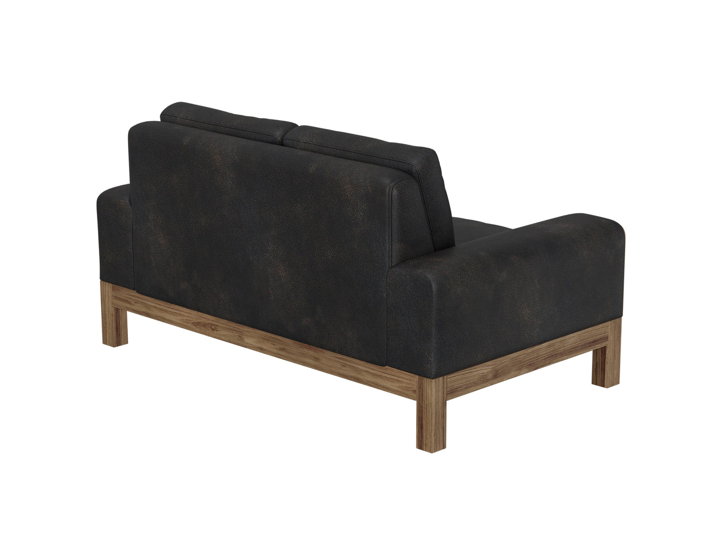 Wooden Frame & Base, Loveseat - Licorice Black