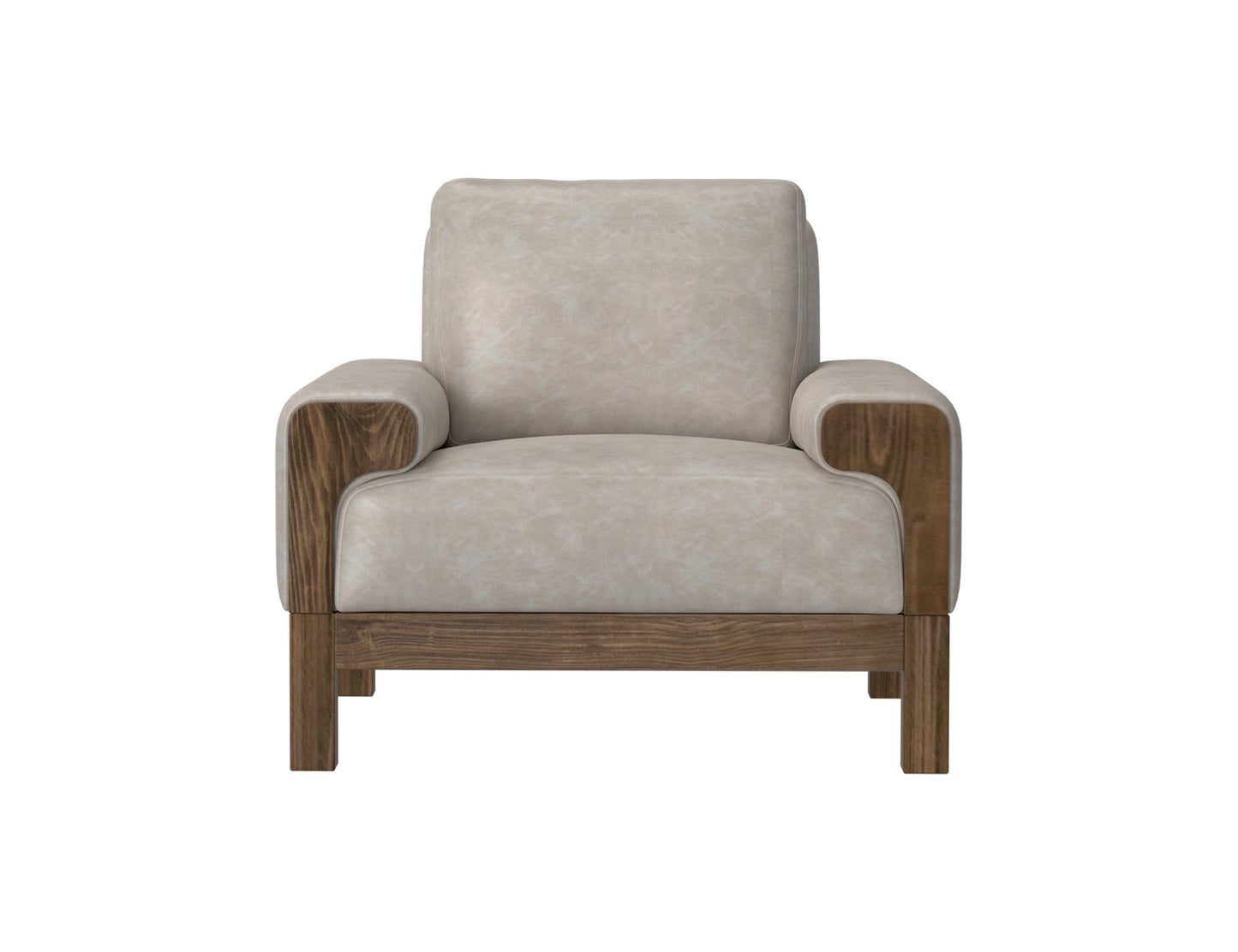 Wooden Frame & Base, Armchair - Ivpry