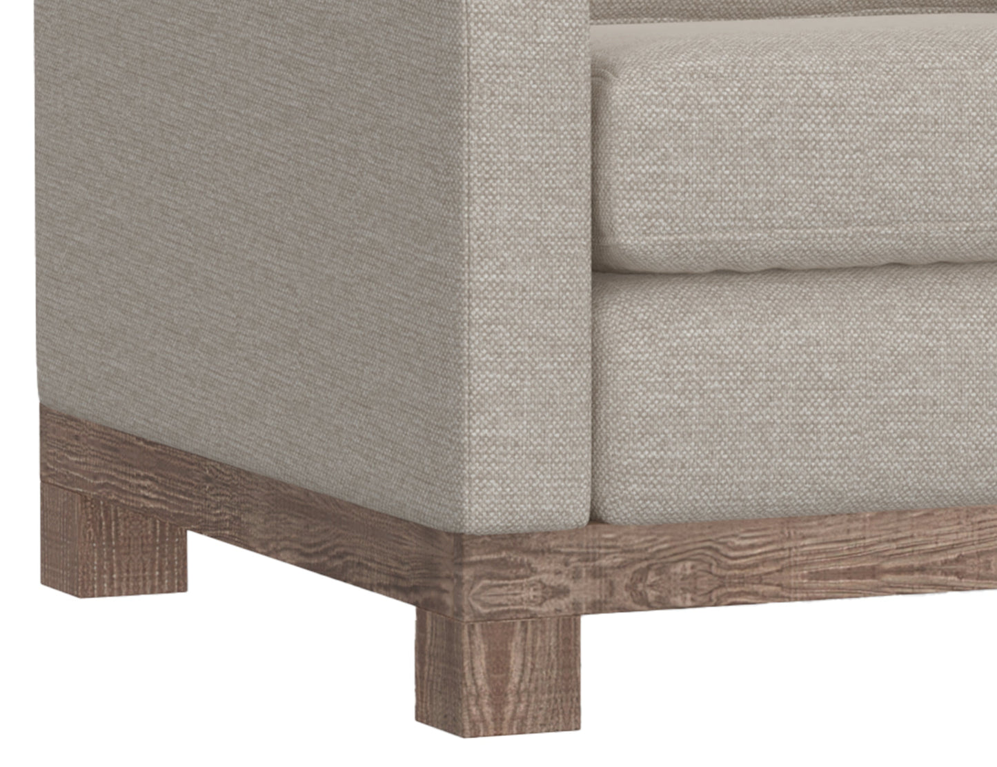 Wooden Frame & Base, Loveseat - Agreeable Gray