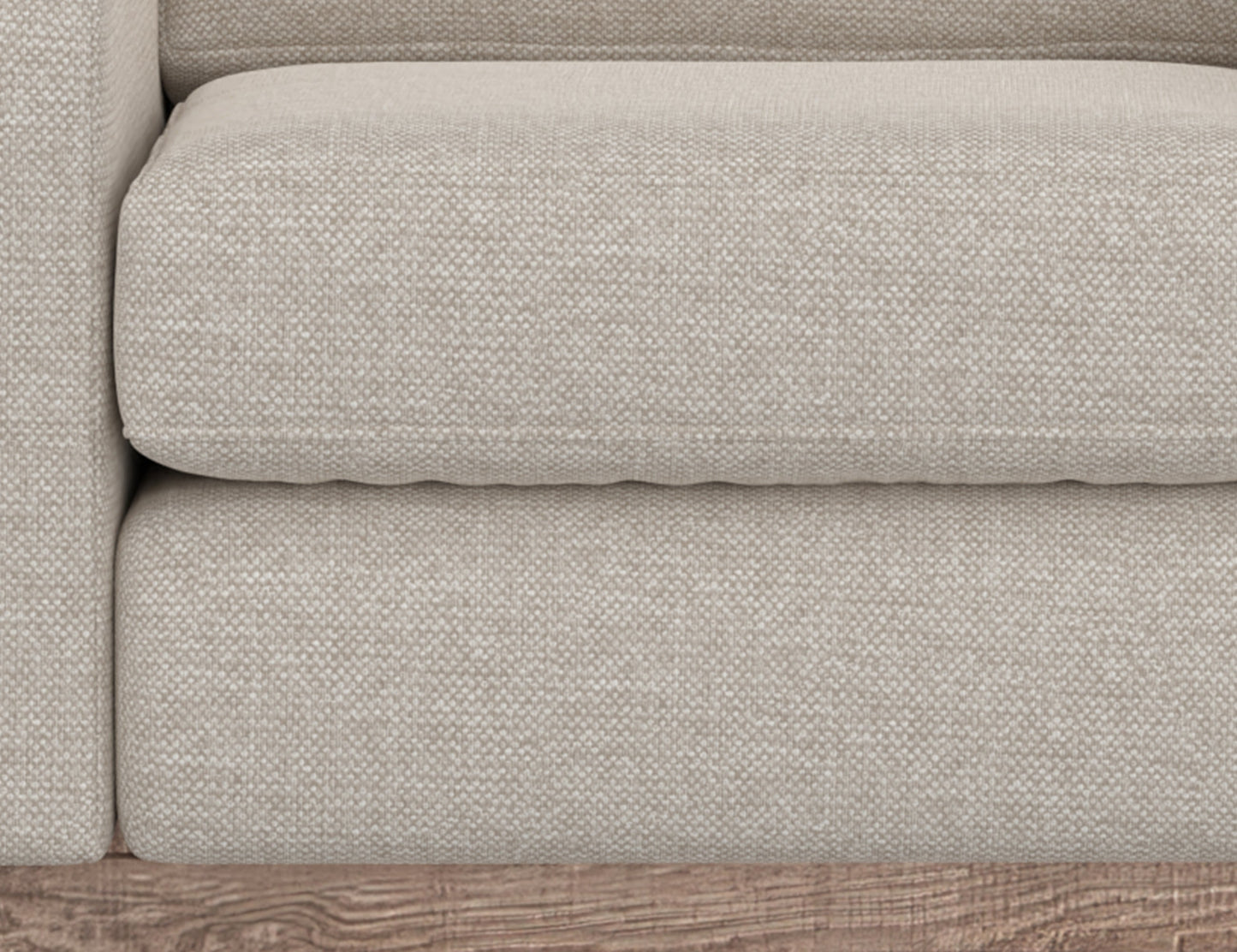 Wooden Frame & Base, Loveseat - Agreeable Gray