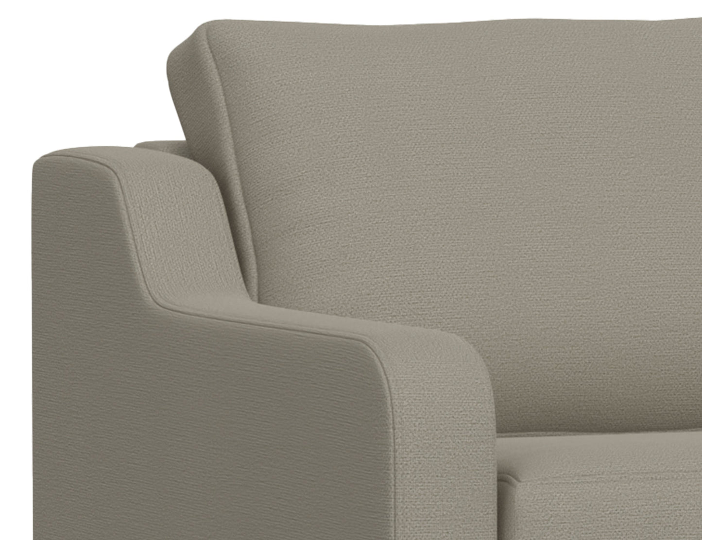 Wooden Frame & Base, Loveseat - Almond Gray