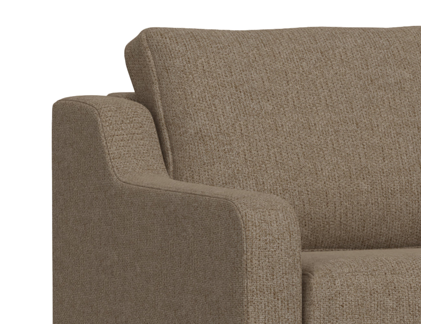 Wooden Frame & Base, Sofa - Brown Camel