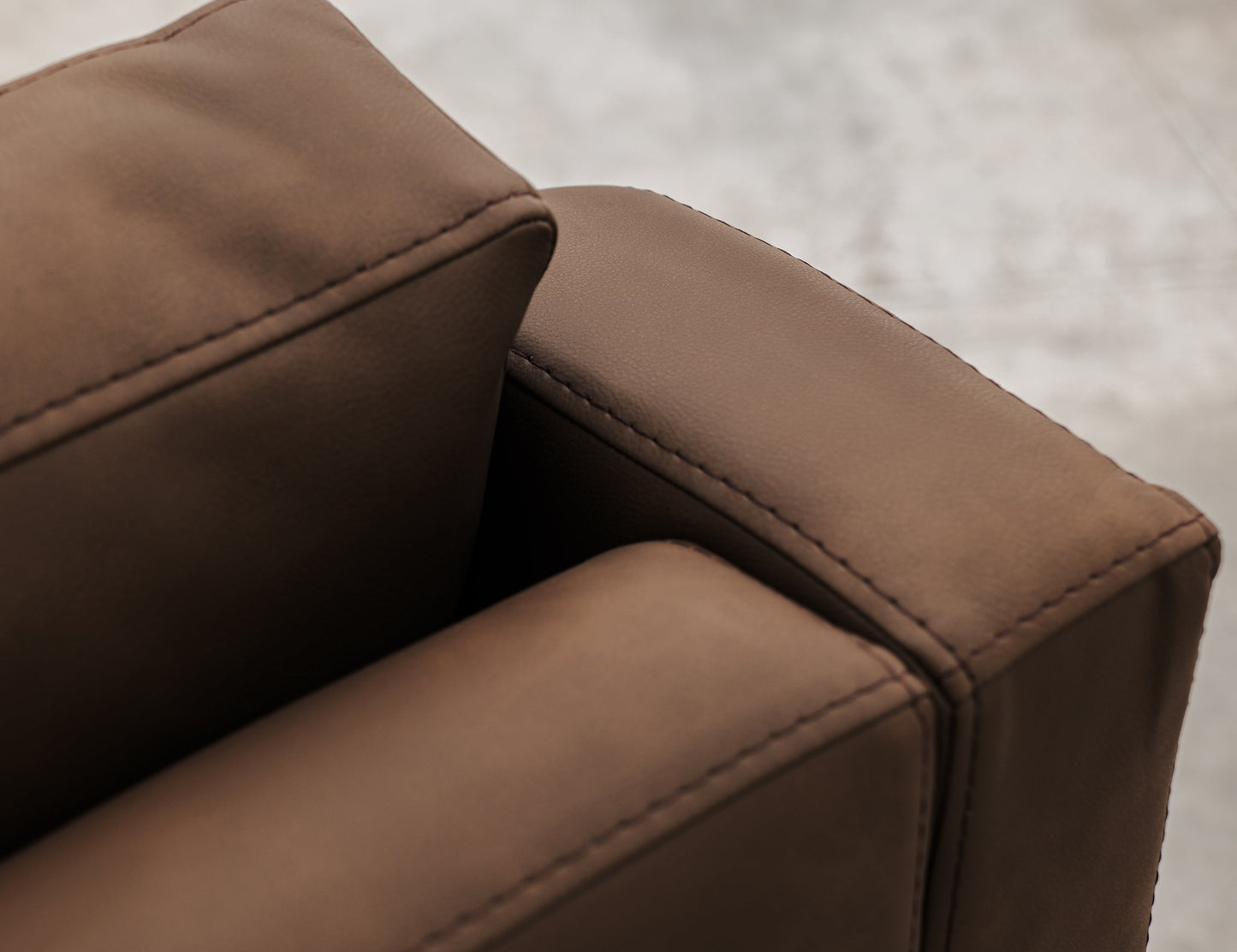 Wooden Frame & Base, Loveseat - Dark Chocolate