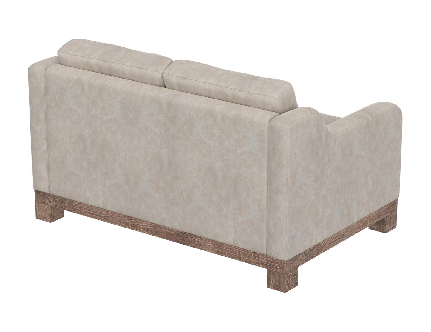 Wooden Frame & Base, Loveseat - Ivory