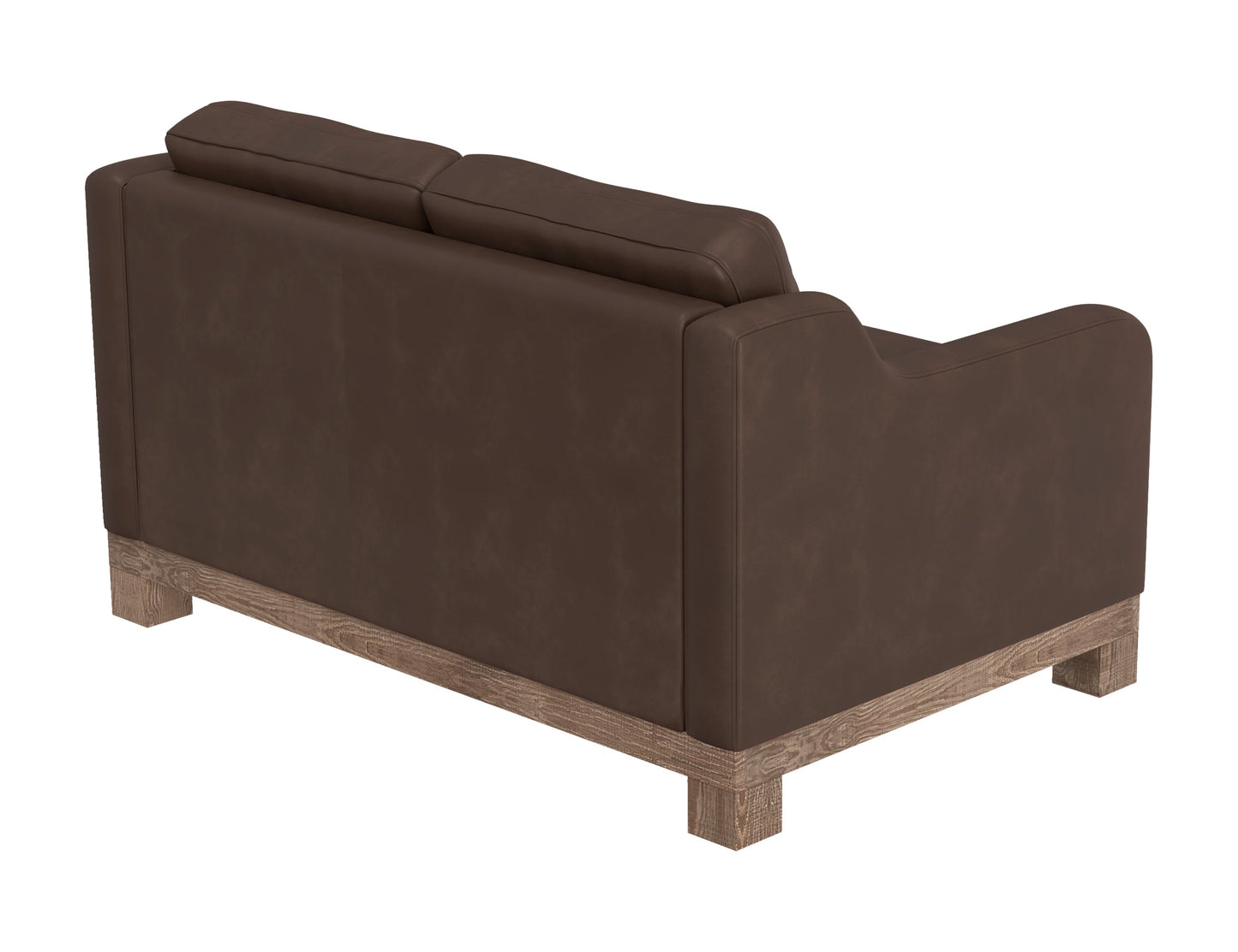 Wooden Frame & Base, Loveseat - Dark Chocolate