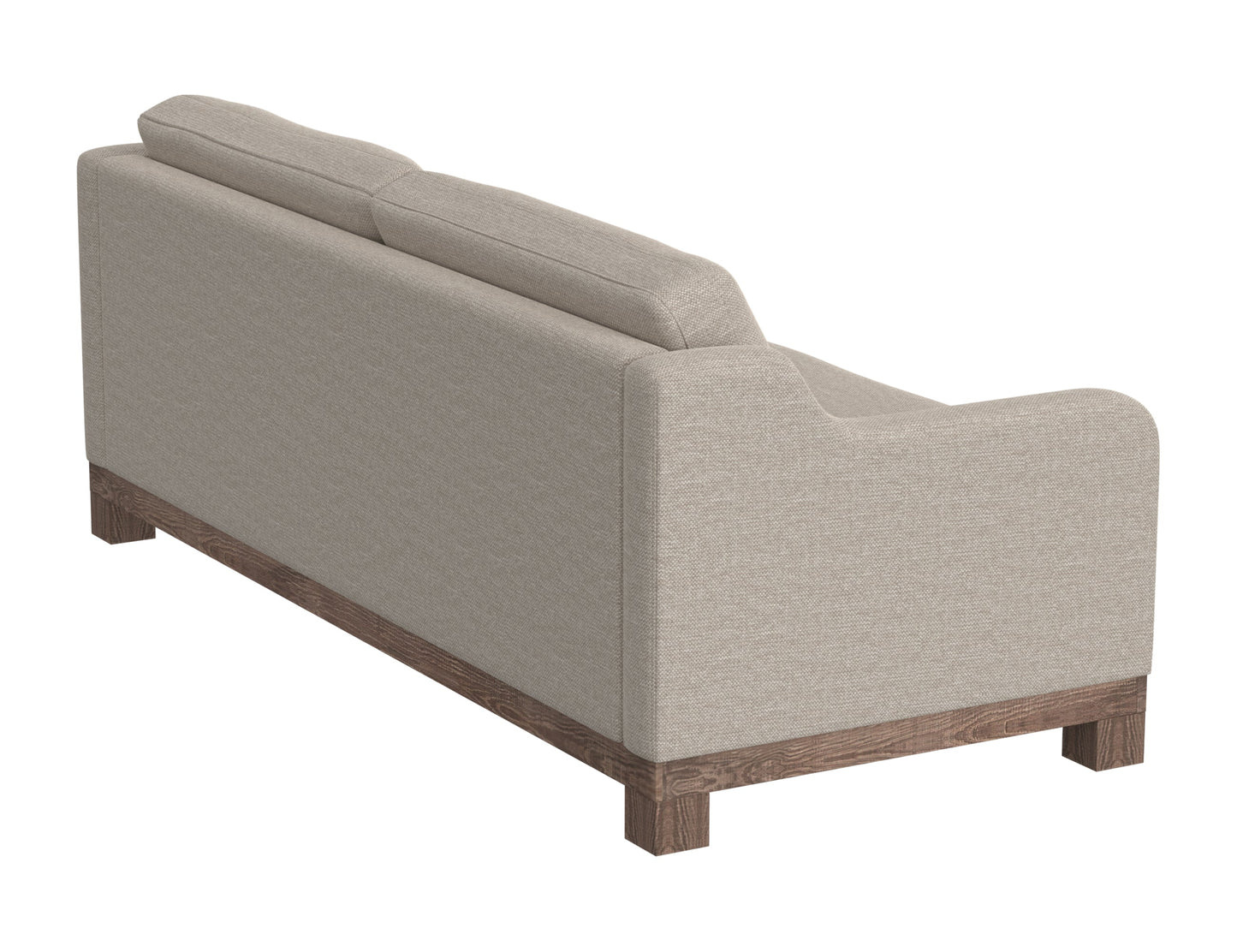Wooden Frame & Base, Sofa - Agreeable Gray