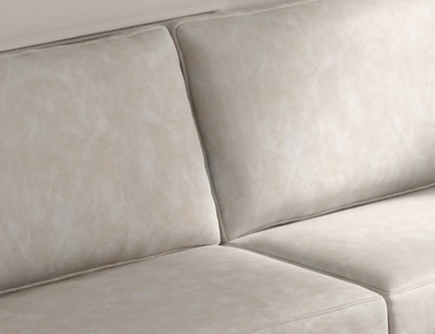 Wooden Frame & Base, Armchair - Ivory