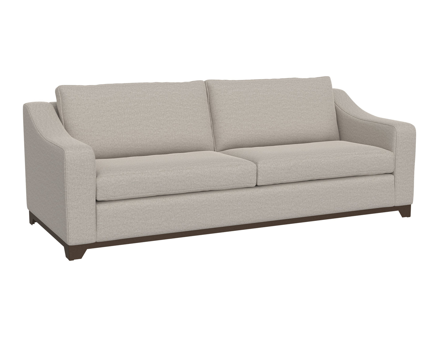 Wooden Frame & Base, Sofa - Agreeable Gray