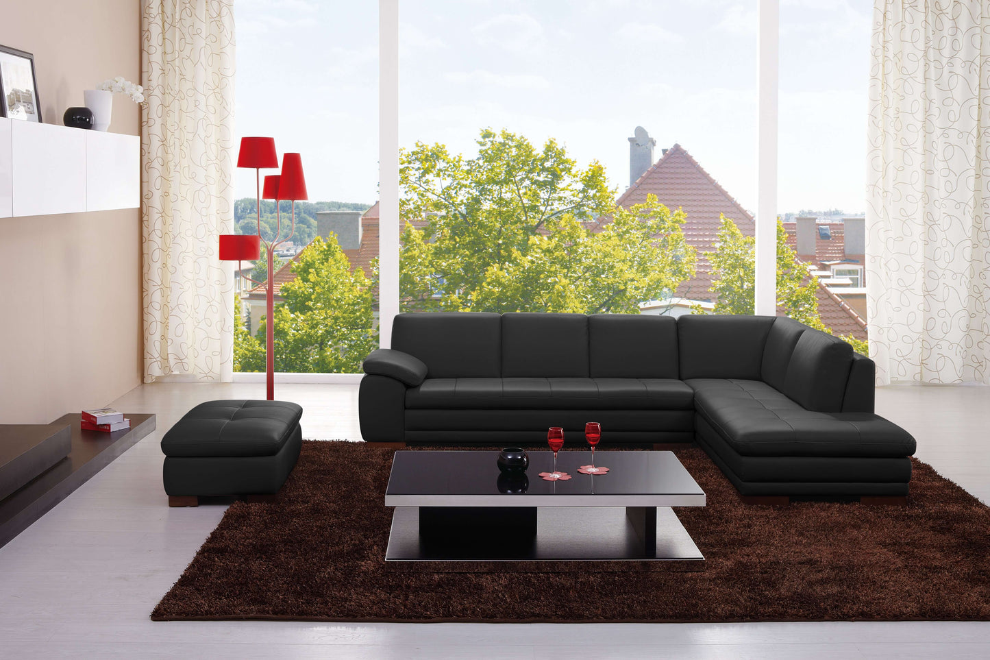 625 Italian Leather Sectional