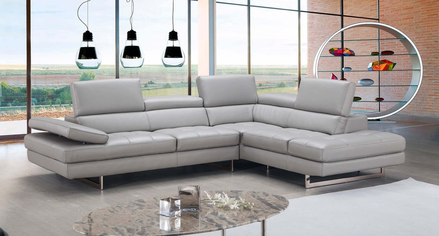 A761 Italian Leather Sectional