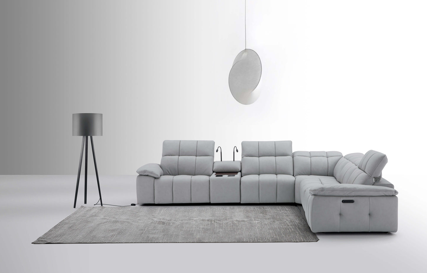 Beaumont Sectional in Light Gray