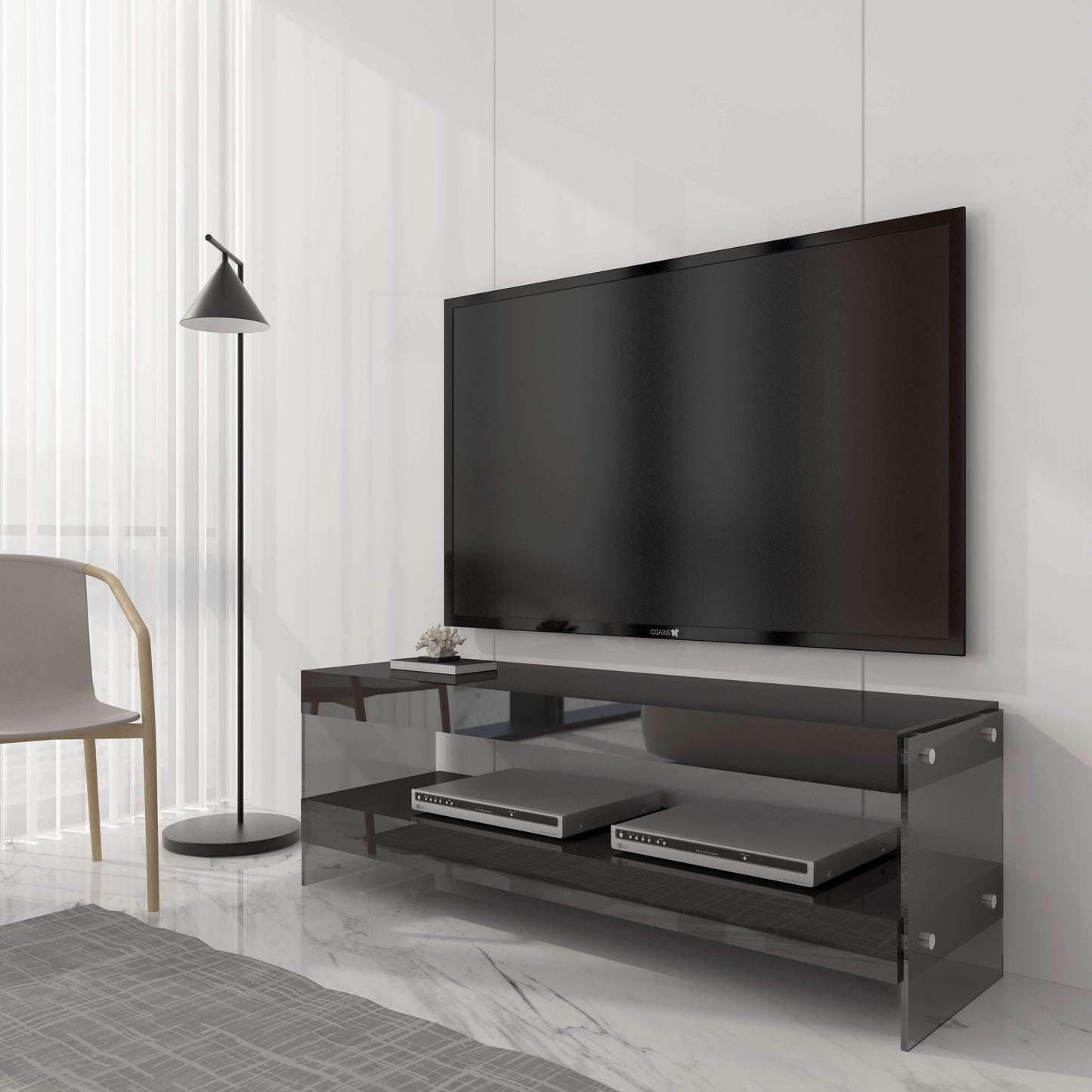 Cloud Mini TV Base in Grey High Gloss