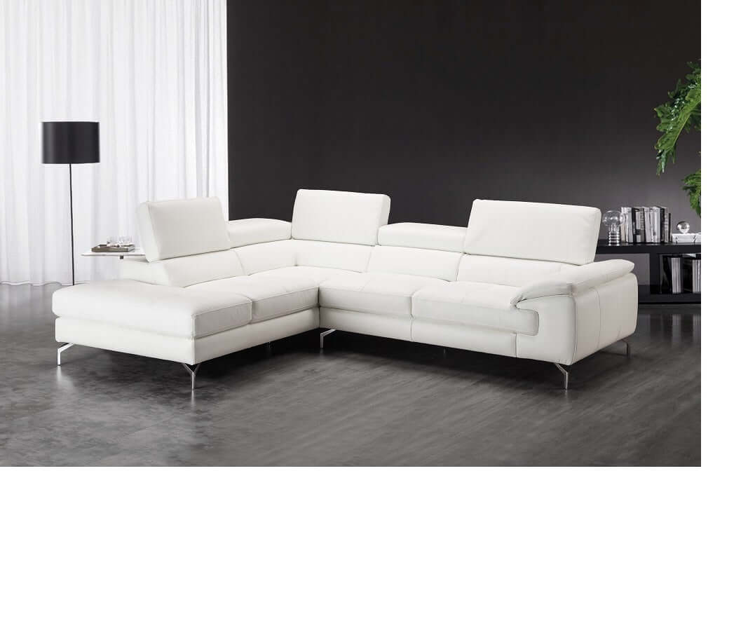 Nila Premium Leather Sectional Chaise