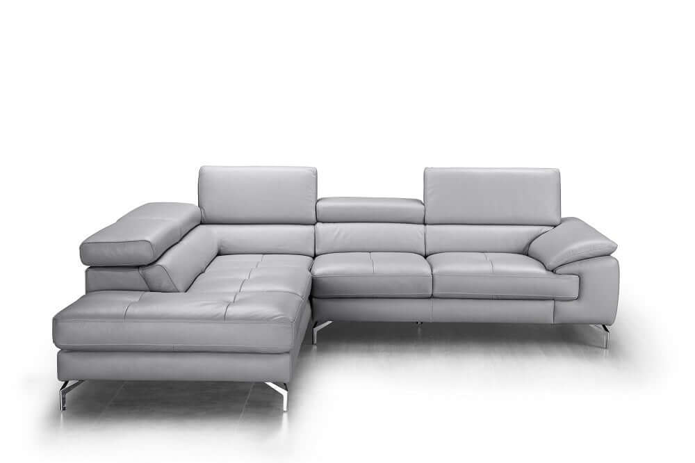 Olivia Premium Leather Sectional Chaise