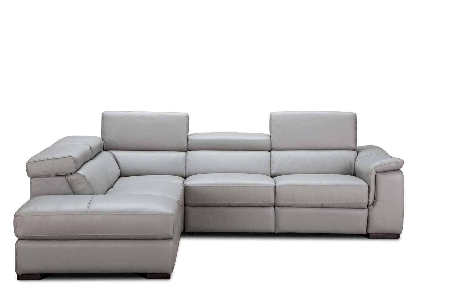 Perla Premium Leather Sectional Chaise