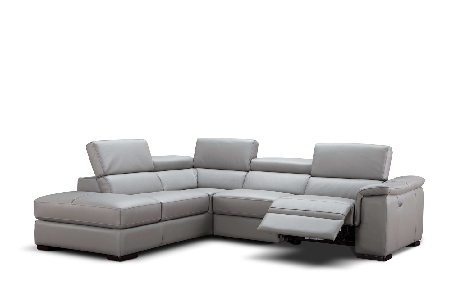 Perla Premium Leather Sectional Chaise