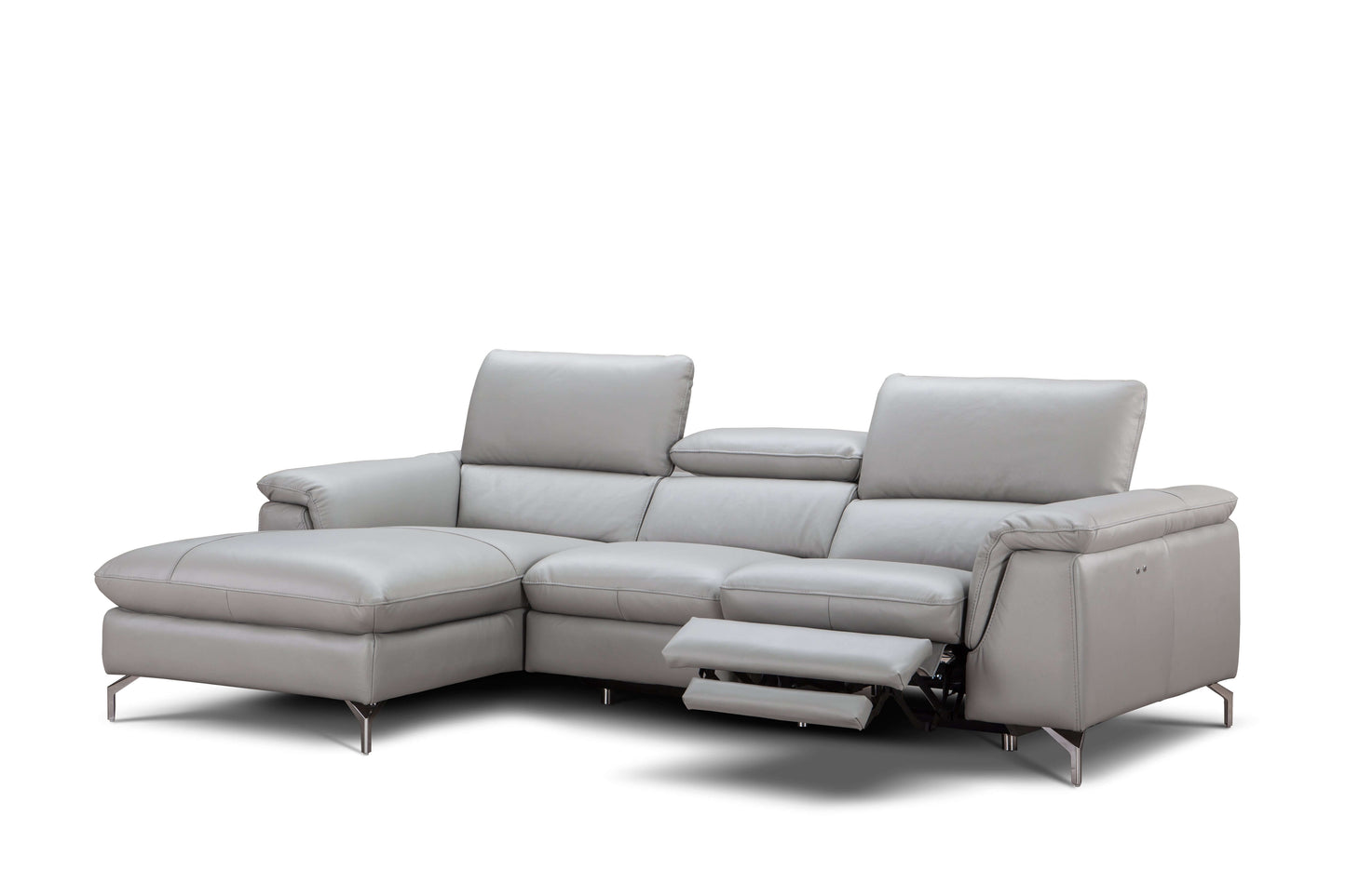 Serena Premium Leather Sectional Chaise