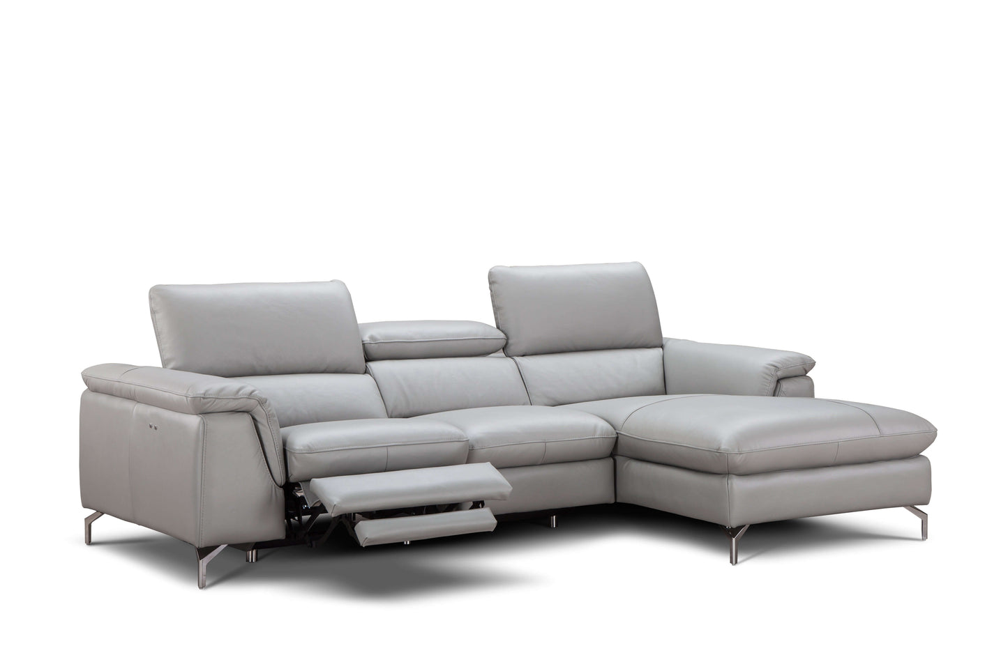 Serena Premium Leather Sectional Chaise