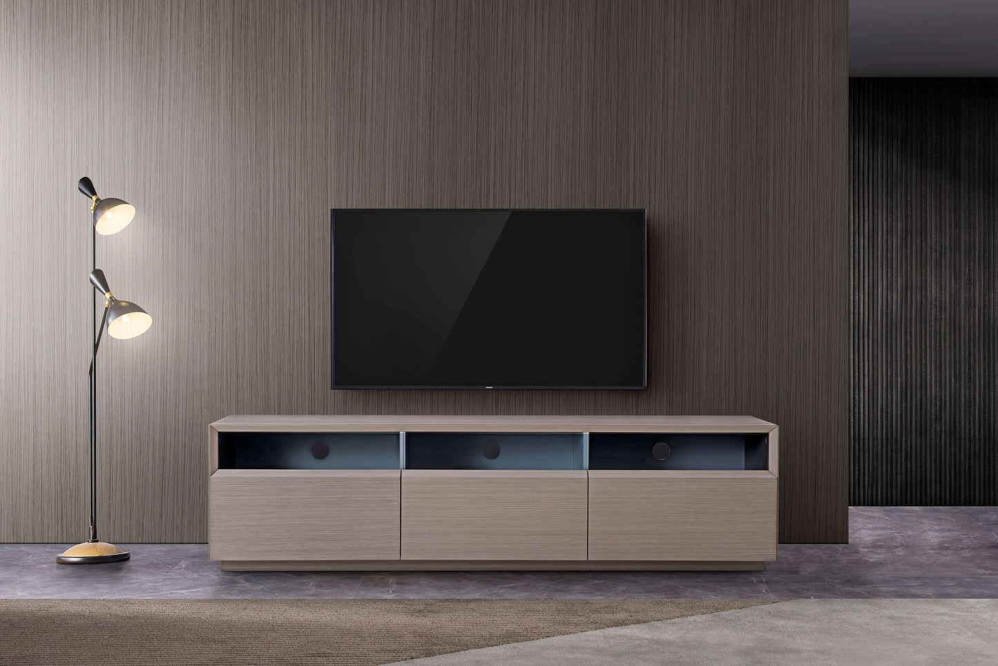 TV Stand 023 in Dark Oak