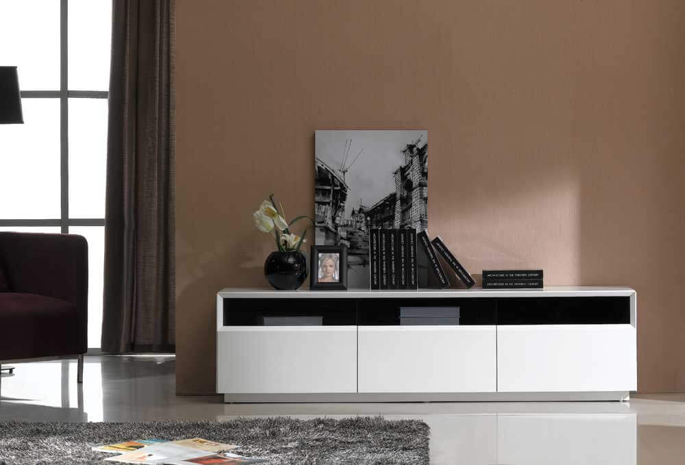 TV Stand 023 in Dark Oak