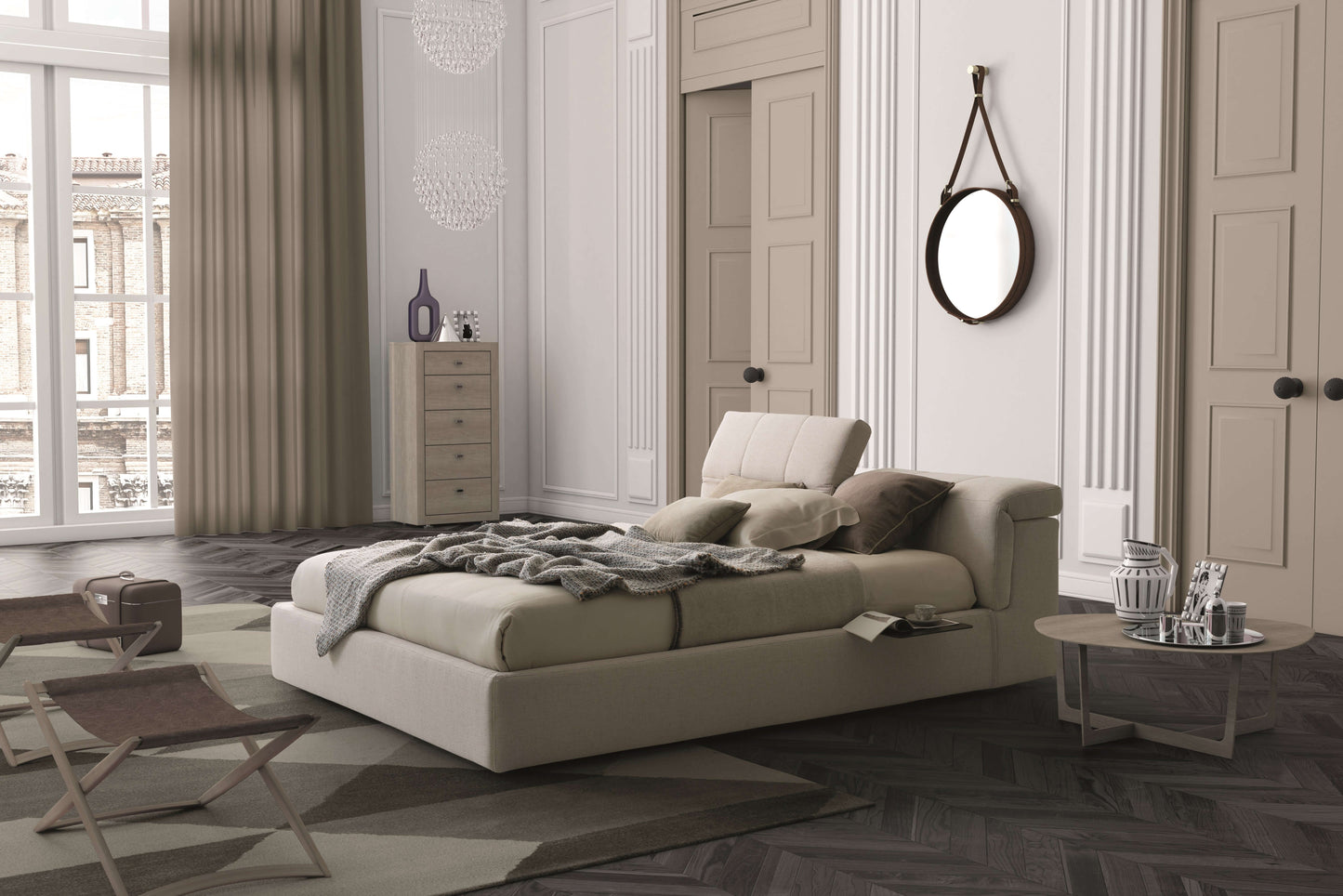 Tower Storage Bed C54 Beige