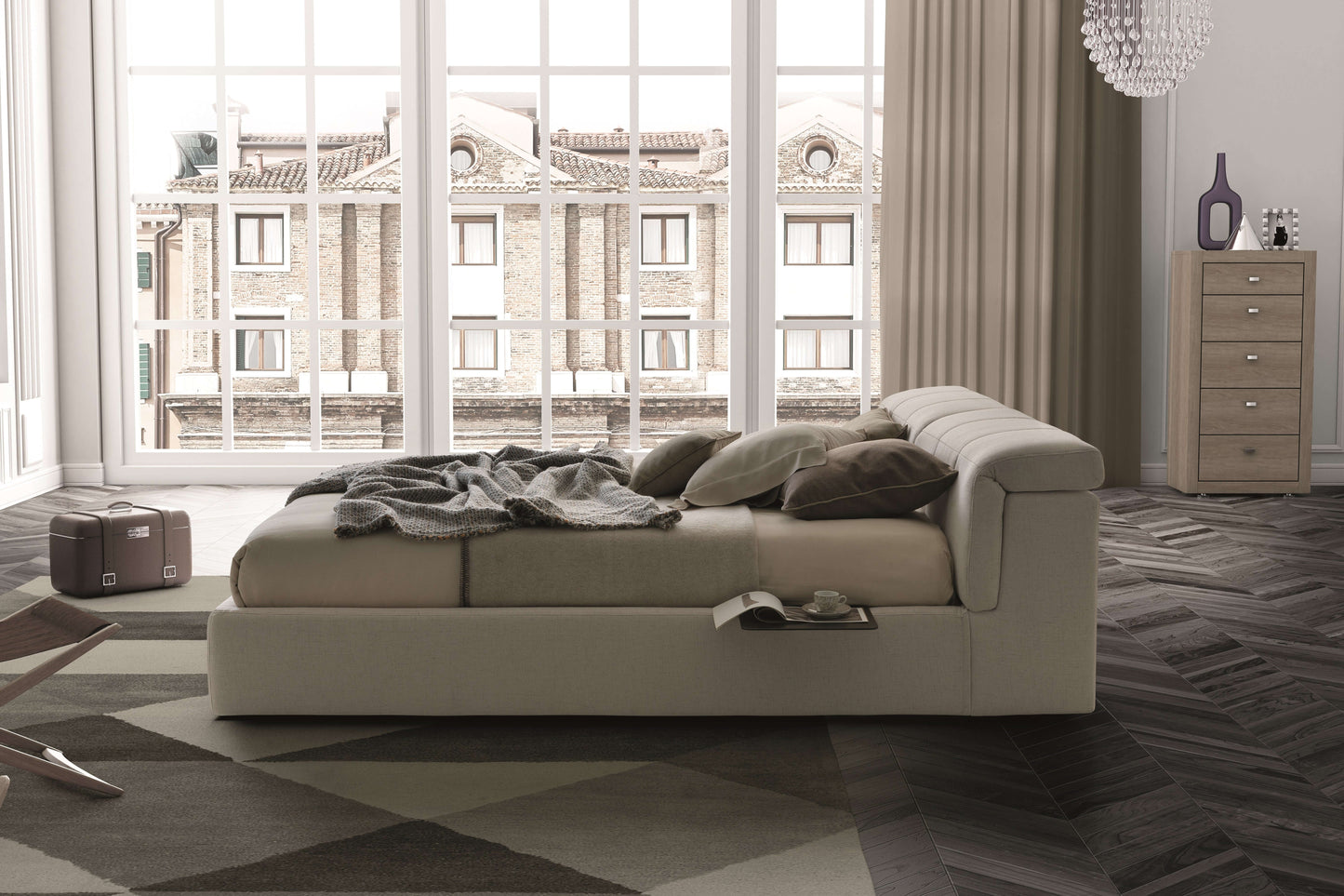 Tower Storage Bed C54 Beige