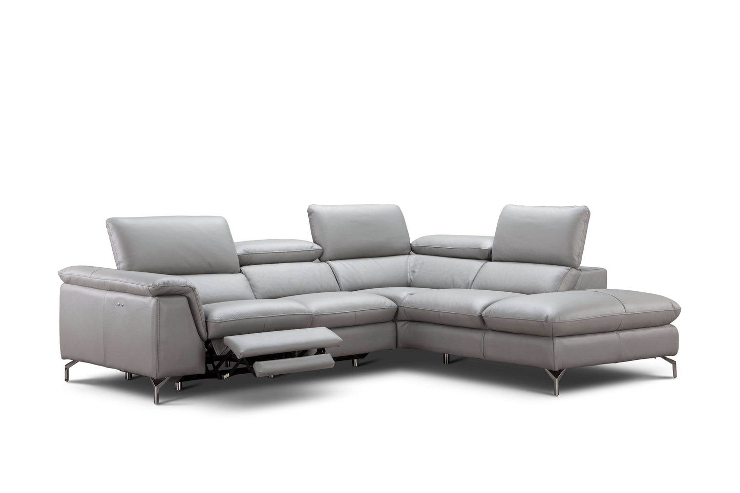 Viola Premium Leather Sectional Chaise