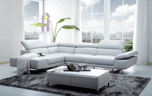 1717 Italian Leather Sectional