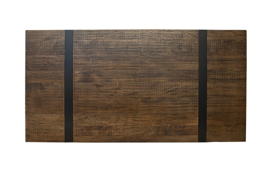 Solid Wood Table Top - Rich Brown