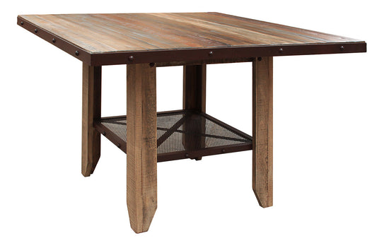 52" Counter Height Table - Multicolor