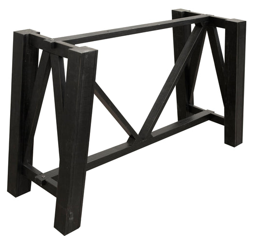 Counter Height Table Base - Two Tone Gray & Brown