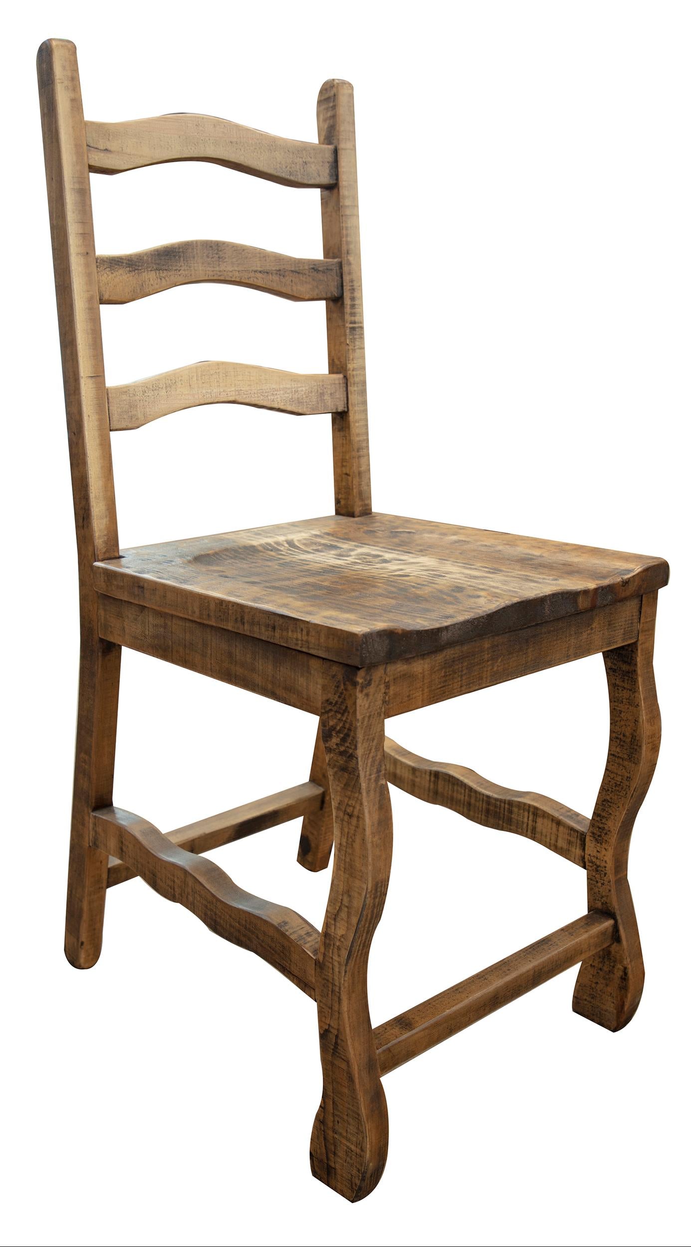 24" Wooden Barstool - Two Tone Light Brown