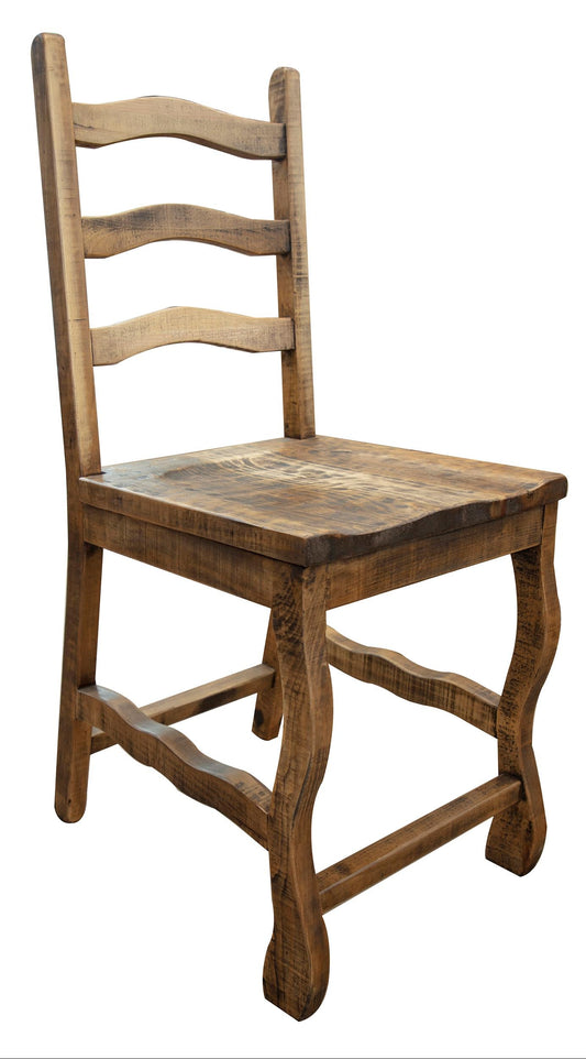 24" Wooden Barstool - Two Tone Light Brown